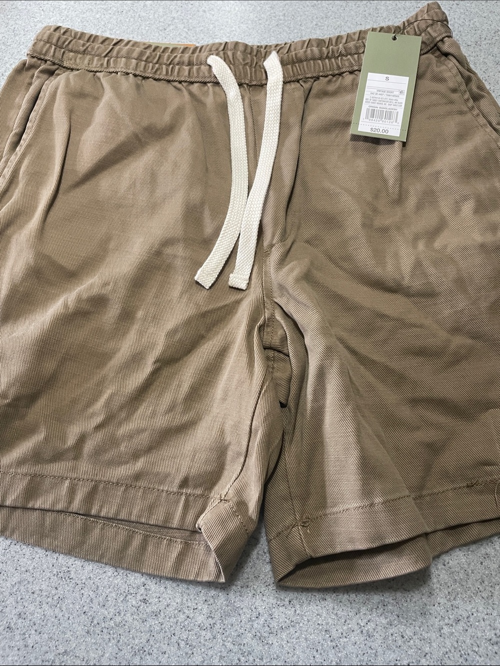 Goodfellow & Co Tan Drawstring Athletic Shorts